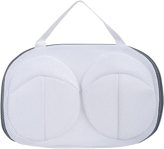 Bra Net Washing Bag Protect Lingerie for Travel Reusable Bra Wash Bag for Underwear with Zipper Breathable Laundry Net Bag Bra Washing Bag, Gray Edge